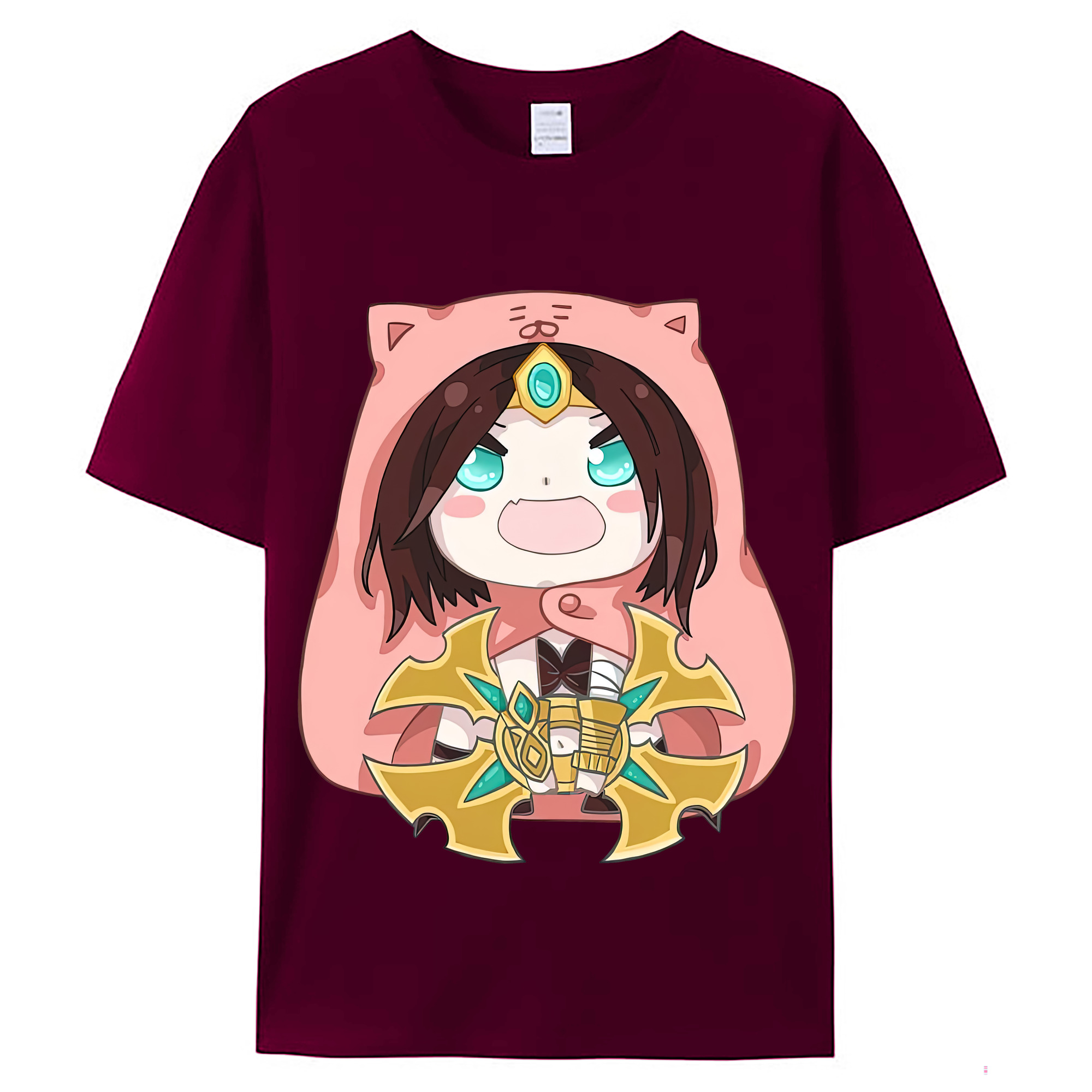 （画像用） リーグ・オブ・レジェンド League of Legends LOL レディースカジュアルプリントTシャツ（綿100％）